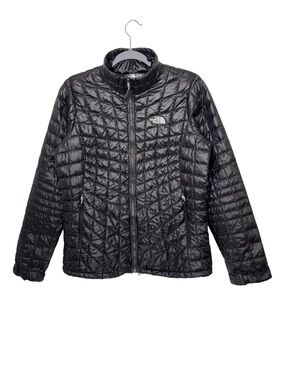 Authentic The North Face ThermoBall Jacket Womens Medium Black Full Zip Trekker